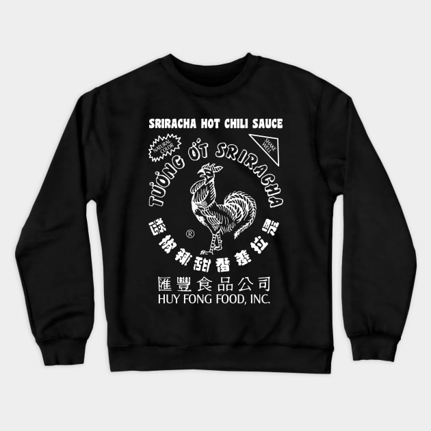 Sriracha Hot Chili Sauce Crewneck Sweatshirt by zellaarts